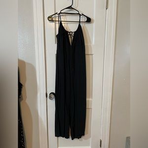 Freepeople wide leg black halter style jumper